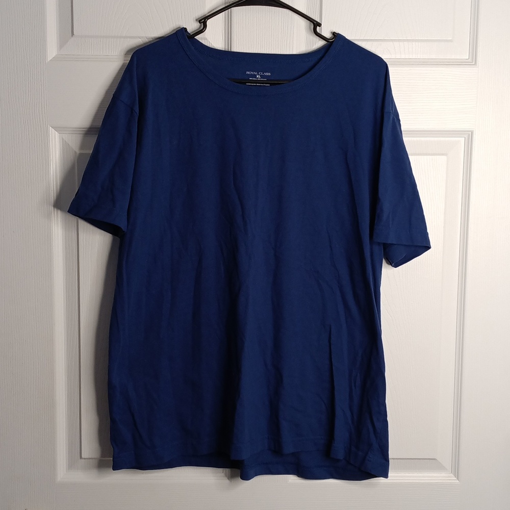 Royal Class blue T-shirt, 60% cotton, 40% polyester, XL